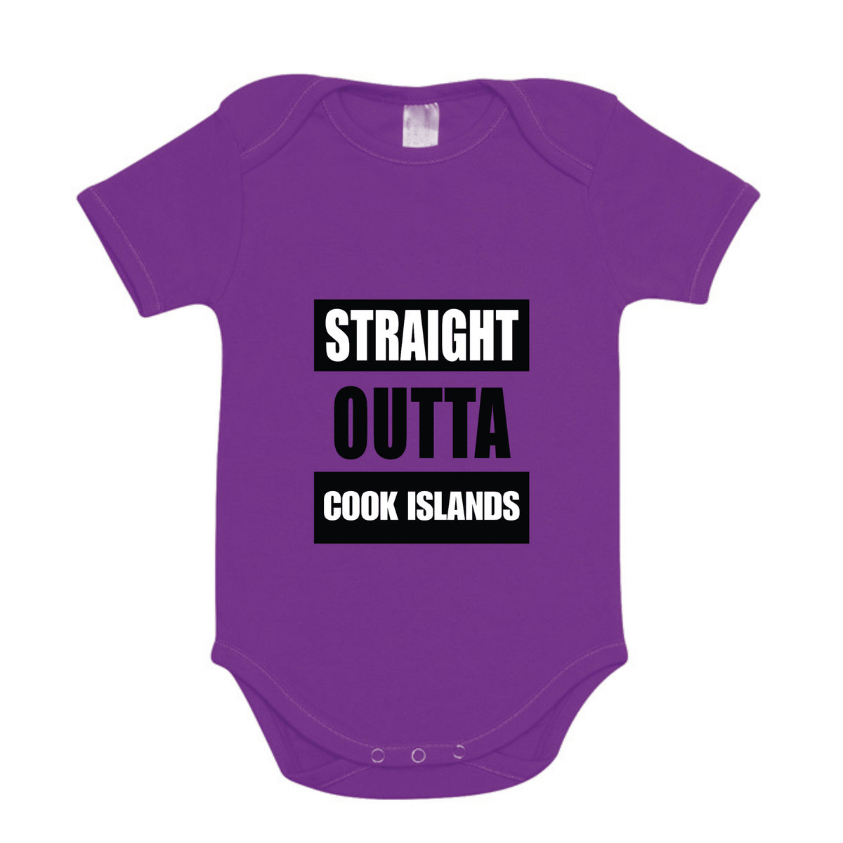 STRAIGHT OUTTA COOK ISLANDS | ORGANIC COTTON ONESIE - Stick N It