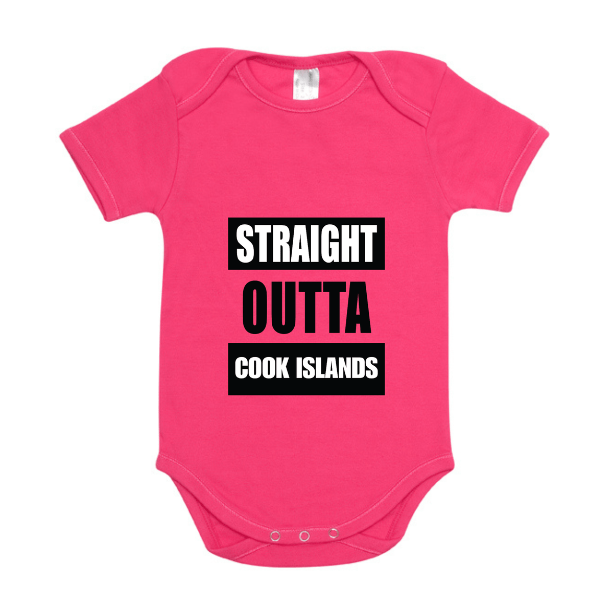 STRAIGHT OUTTA COOK ISLANDS | ORGANIC COTTON ONESIE - Stick N It