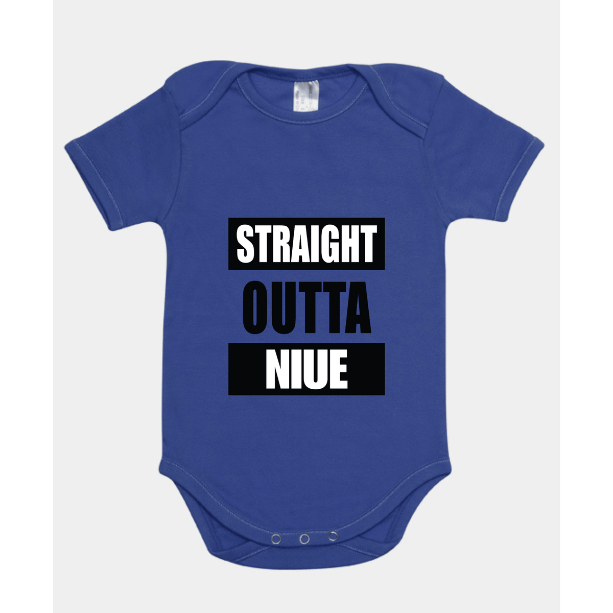 STRAIGHT OUTTA NIUE | ORGANIC COTTON ONESIE - Stick N It
