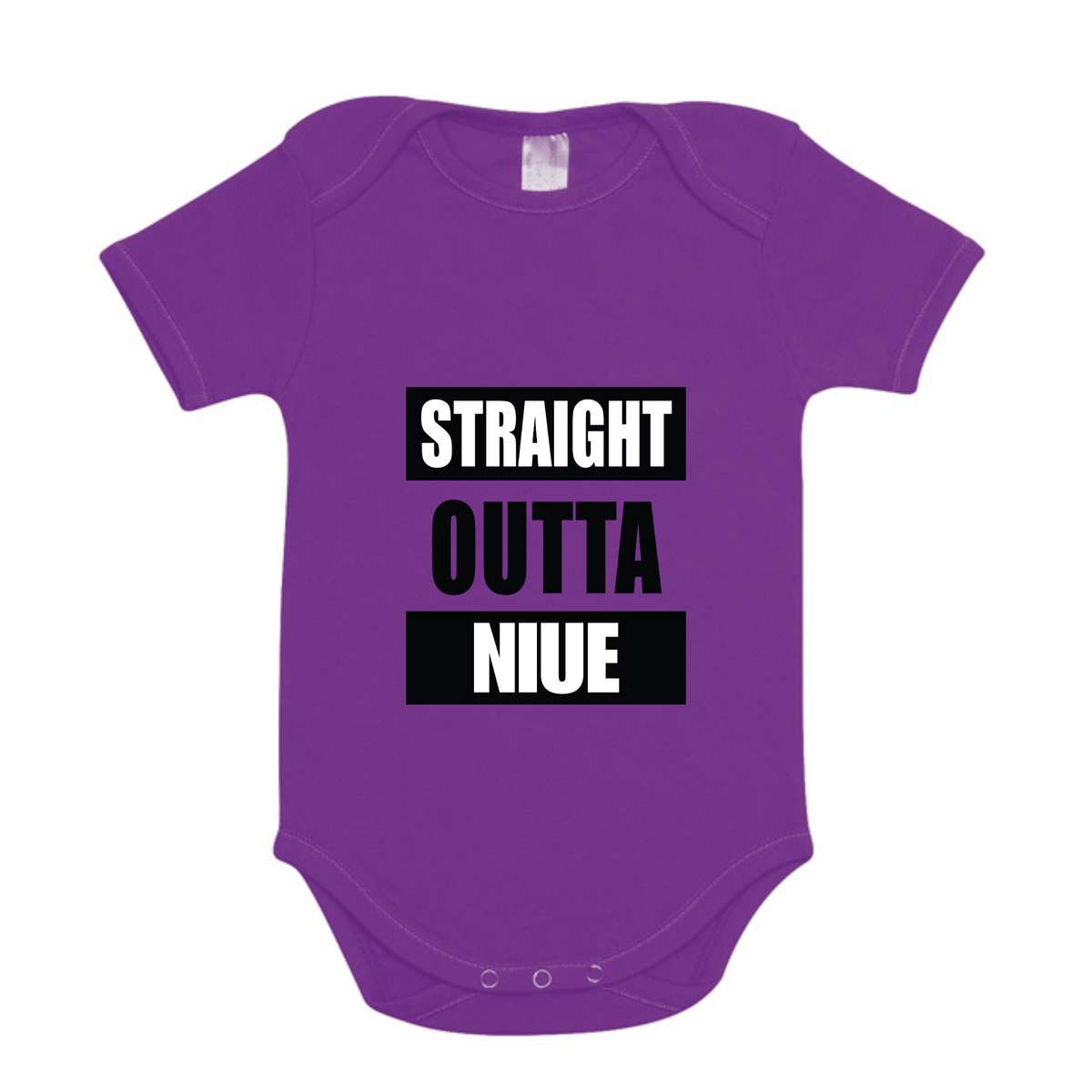 STRAIGHT OUTTA NIUE | ORGANIC COTTON ONESIE - Stick N It