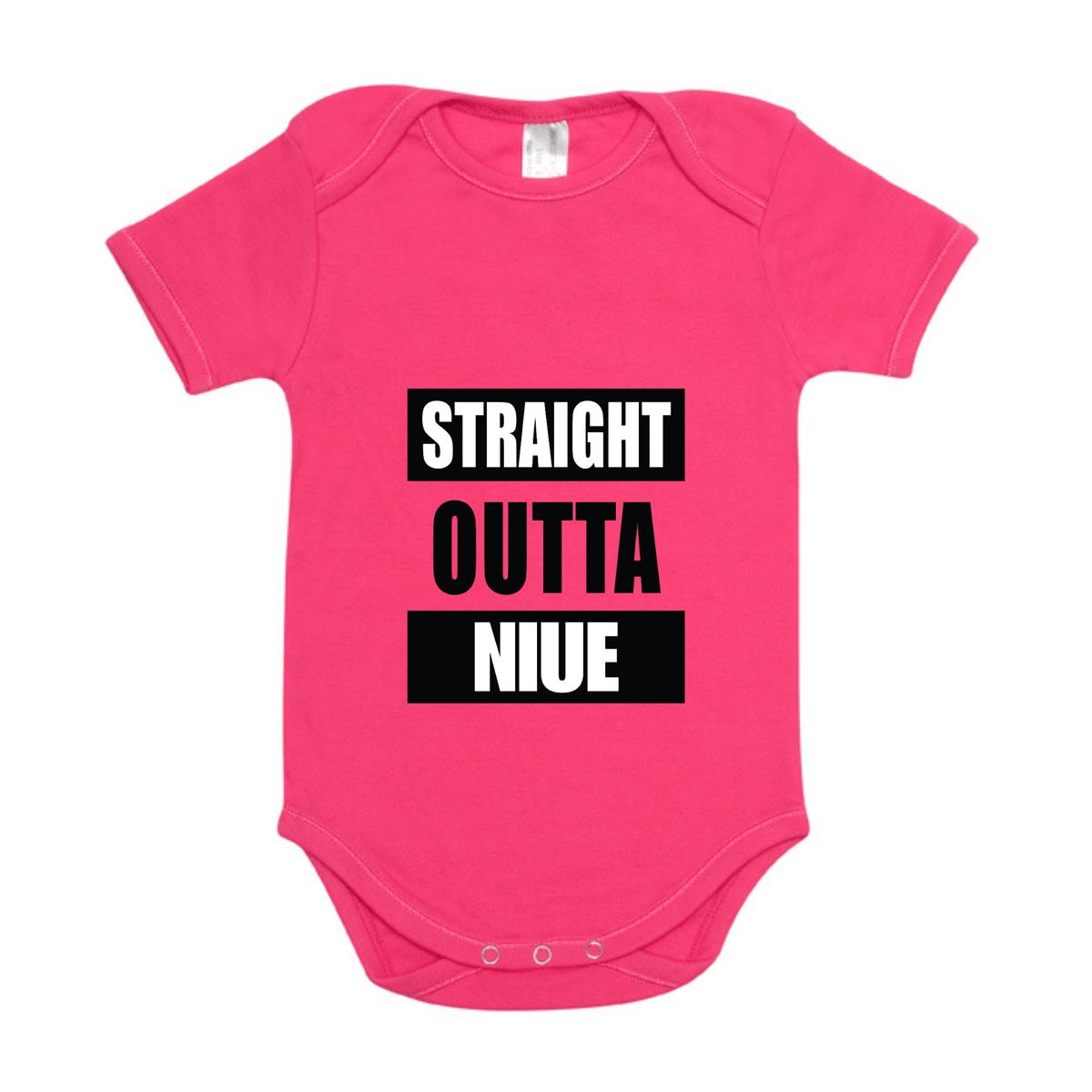STRAIGHT OUTTA NIUE | ORGANIC COTTON ONESIE - Stick N It
