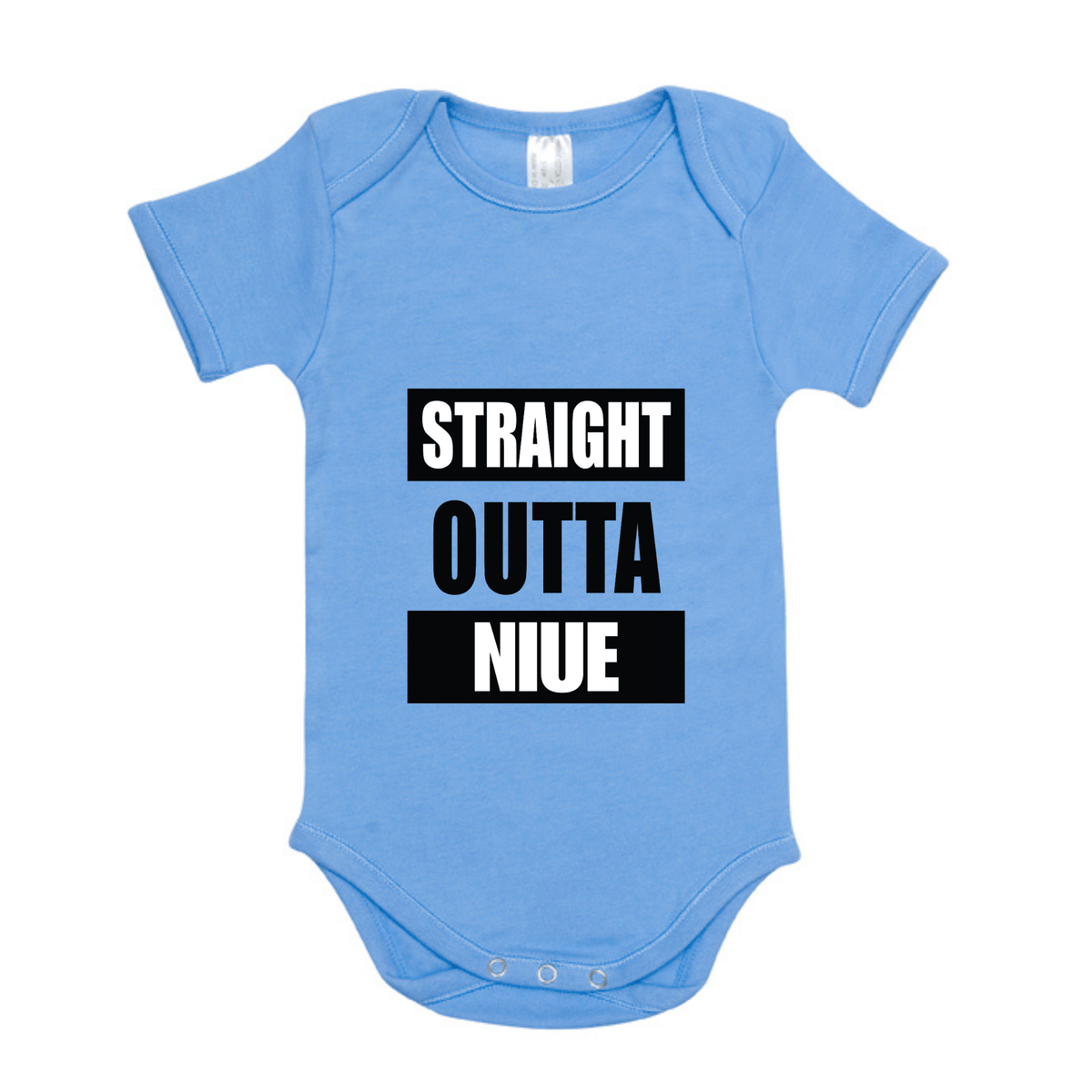 STRAIGHT OUTTA NIUE | ORGANIC COTTON ONESIE - Stick N It