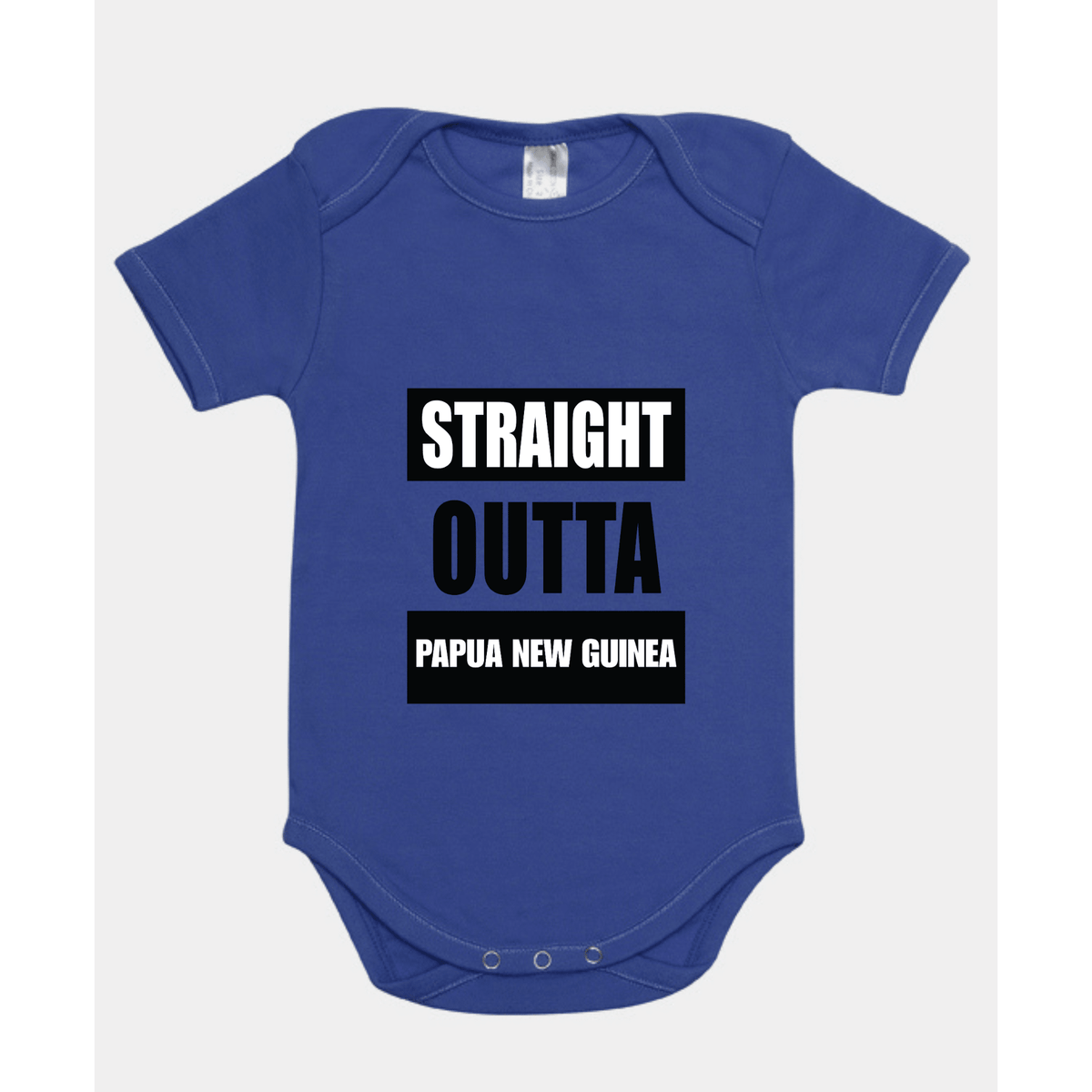 STRAIGHT OUTTA PAPUA NEW GUINEA | ORGANIC COTTON ONESIE - Stick N It