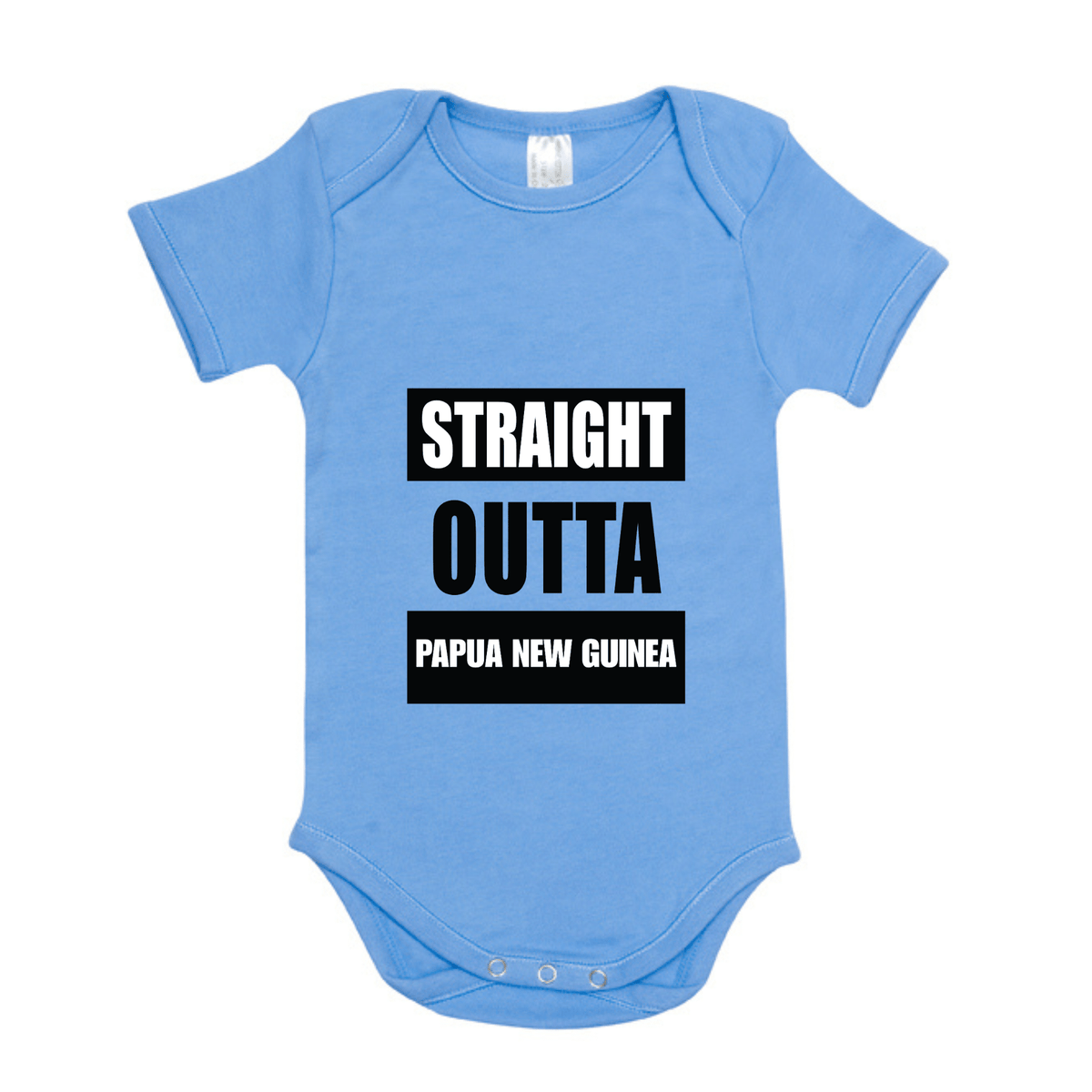 STRAIGHT OUTTA PAPUA NEW GUINEA | ORGANIC COTTON ONESIE - Stick N It