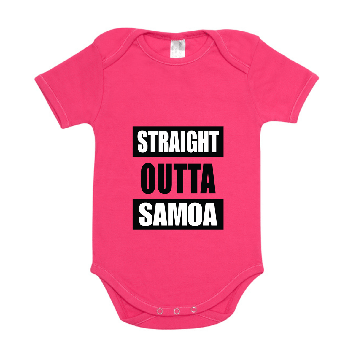 STRAIGHT OUTTA SAMOA | ORGANIC COTTON ONESIE - Stick N It