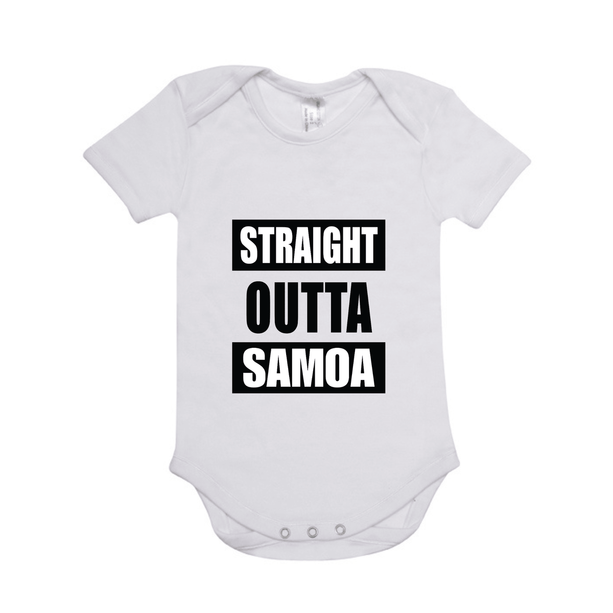 STRAIGHT OUTTA SAMOA | ORGANIC COTTON ONESIE - Stick N It
