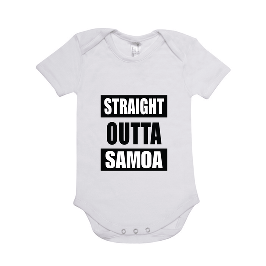 STRAIGHT OUTTA SAMOA | ORGANIC COTTON ONESIE - Stick N It