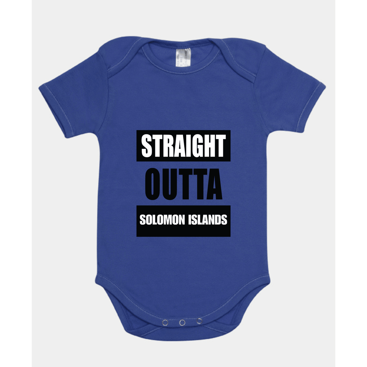 STRAIGHT OUTTA SOLOMON ISLANDS | ORGANIC COTTON ONESIE - Stick N It