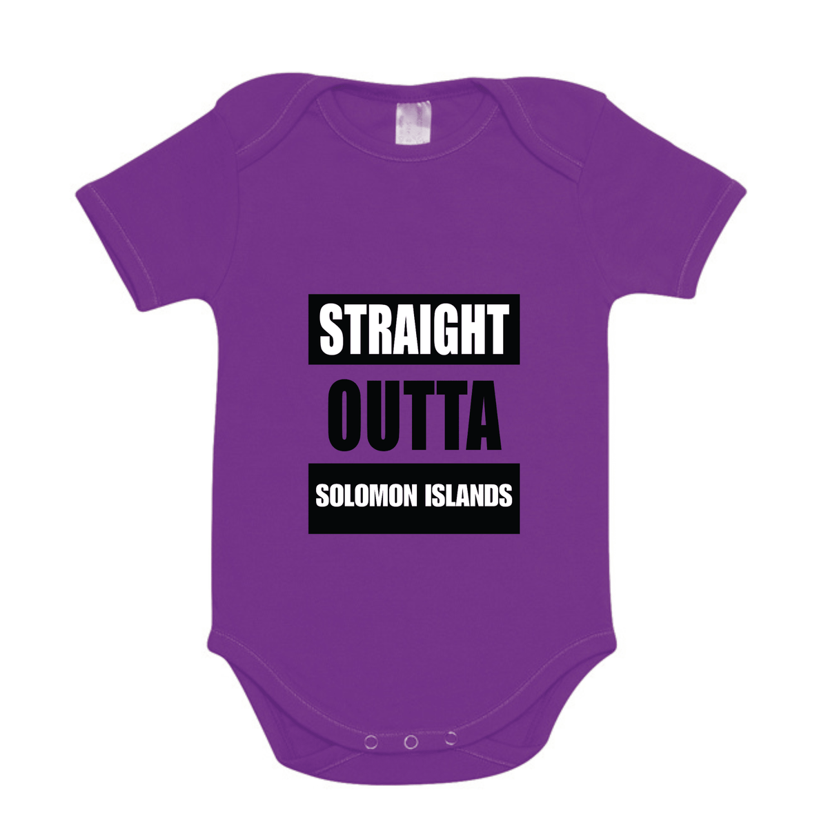 STRAIGHT OUTTA SOLOMON ISLANDS | ORGANIC COTTON ONESIE - Stick N It