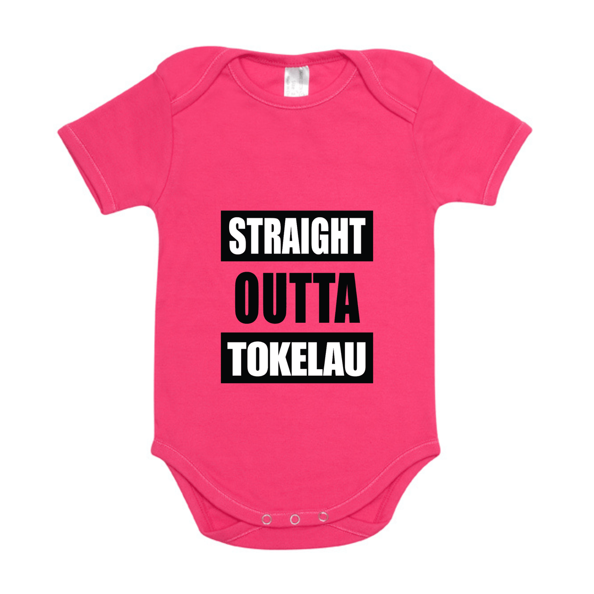 STRAIGHT OUTTA TOKELAU | ORGANIC COTTON ONESIE - Stick N It