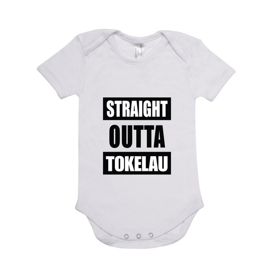 STRAIGHT OUTTA TOKELAU | ORGANIC COTTON ONESIE - Stick N It