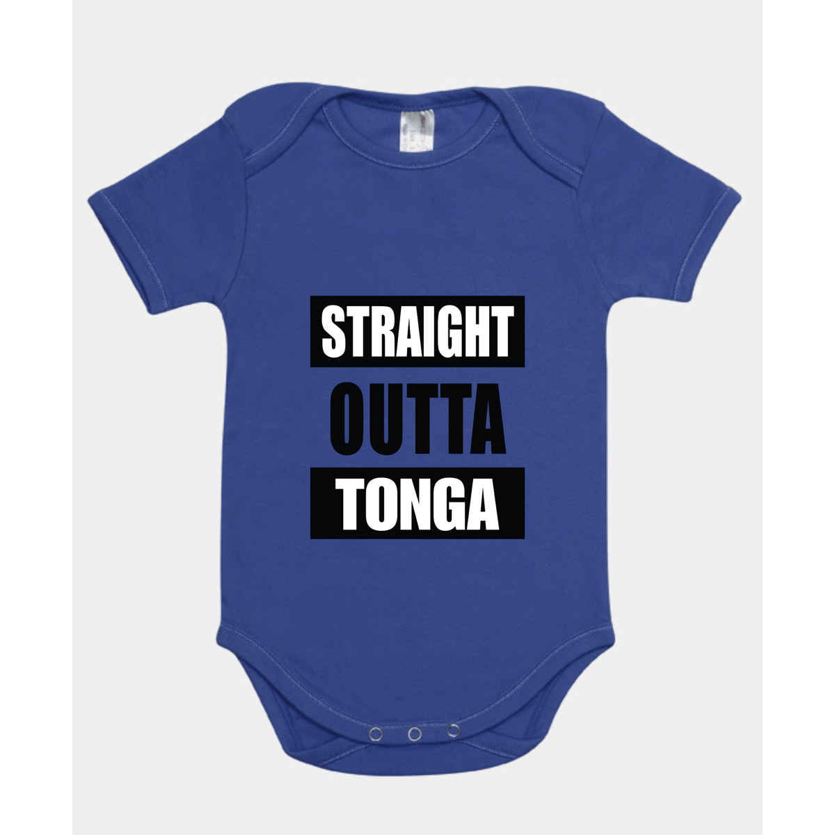 STRAIGHT OUTTA TONGA | ORGANIC COTTON ONESIE - Stick N It