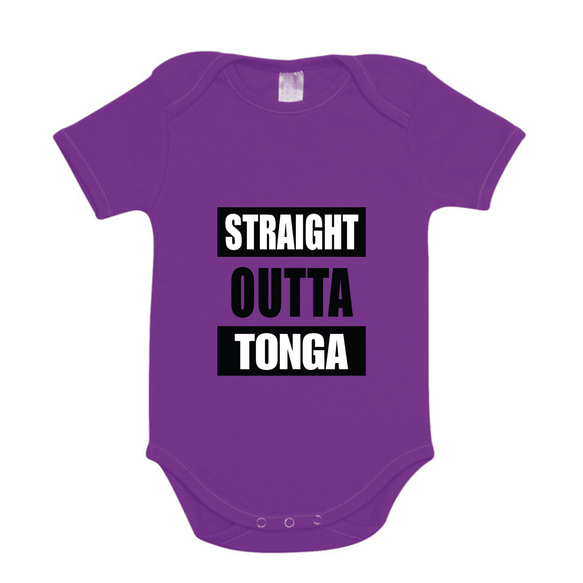 STRAIGHT OUTTA TONGA | ORGANIC COTTON ONESIE - Stick N It
