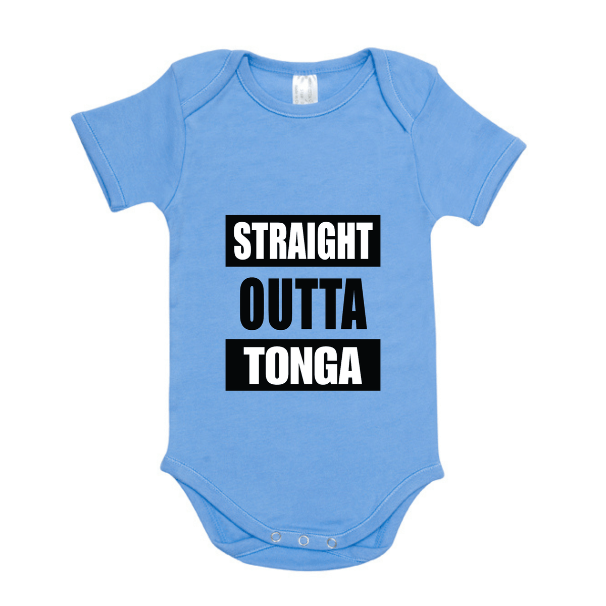 STRAIGHT OUTTA TONGA | ORGANIC COTTON ONESIE - Stick N It
