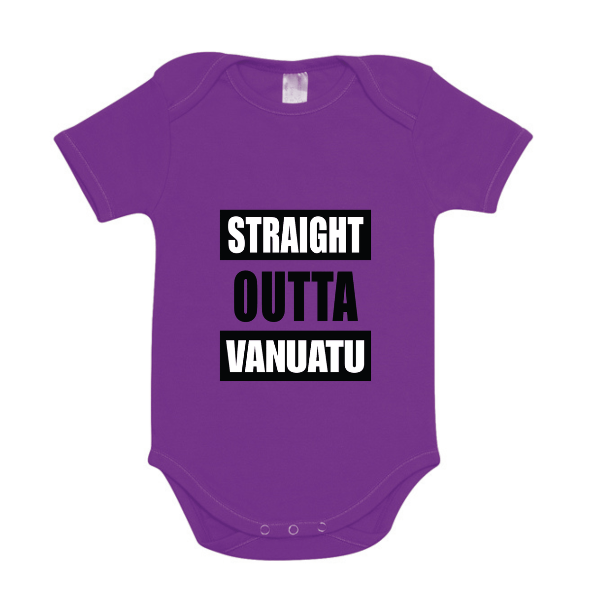 STRAIGHT OUTTA VANUATU | ORGANIC COTTON ONESIE - Stick N It