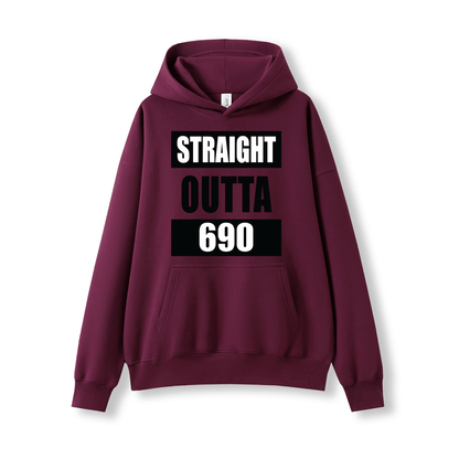 STRAIGHT OUTTA 690 | OVERSIZE UNISEX HOODIE - Stick N It