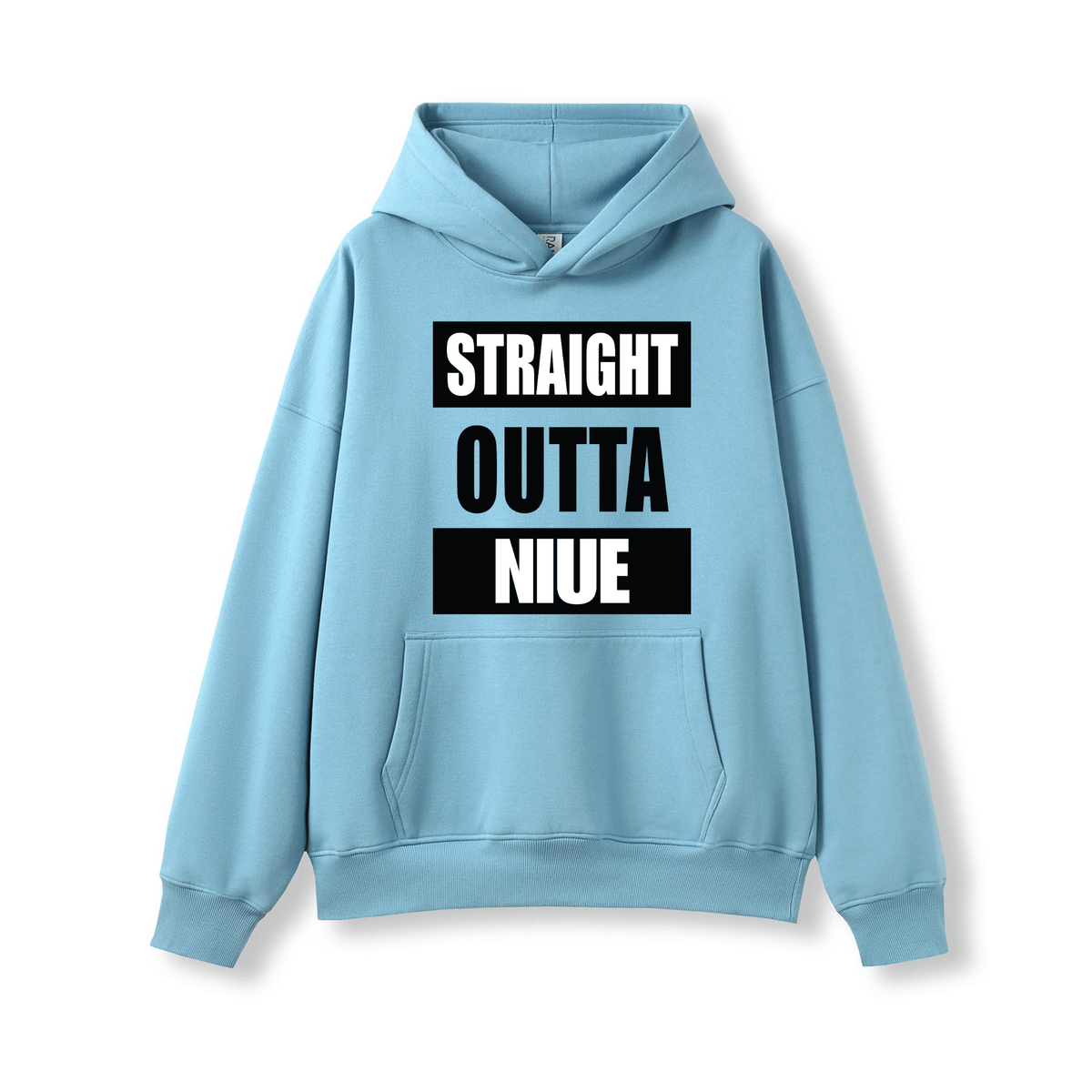 STRAIGHT OUTTA NIUE | OVERSIZE UNISEX HOODIE - Stick N It