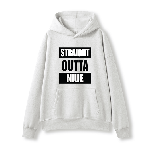 STRAIGHT OUTTA NIUE | OVERSIZE UNISEX HOODIE - Stick N It