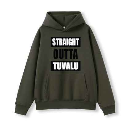 STRAIGHT OUTTA TUVALU | OVERSIZE UNISEX HOODIE - Stick N It