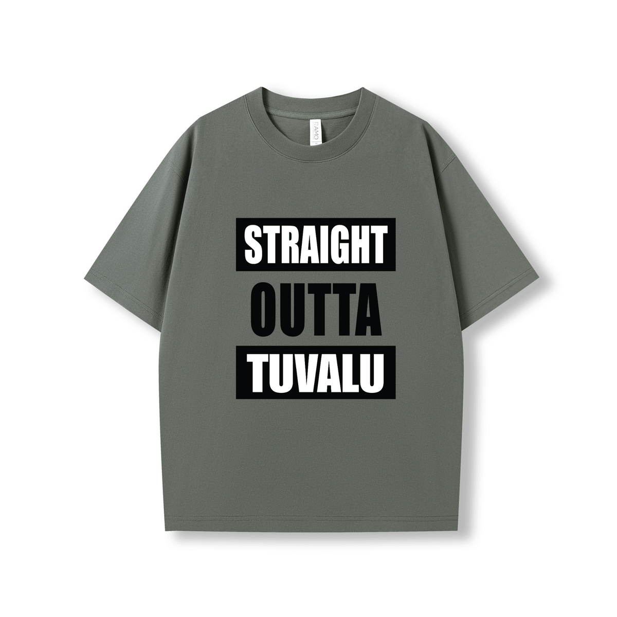 STRAIGHT OUTTA TUVALU | OVERSIZE UNISEX TEE - Stick N It