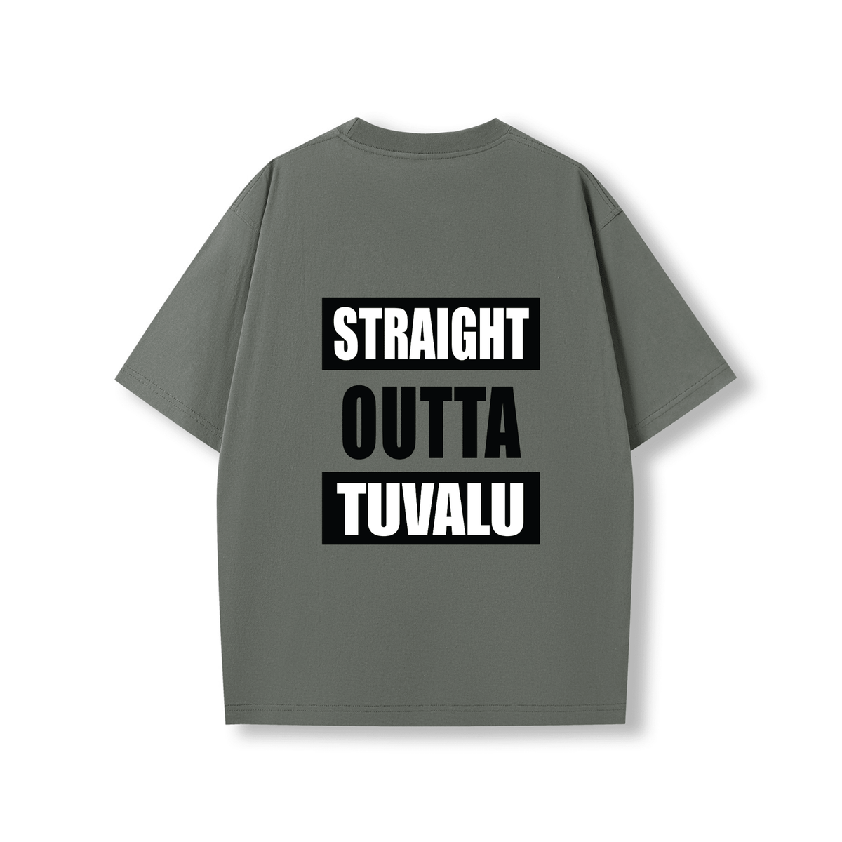 STRAIGHT OUTTA TUVALU | OVERSIZE UNISEX TEE - Stick N It