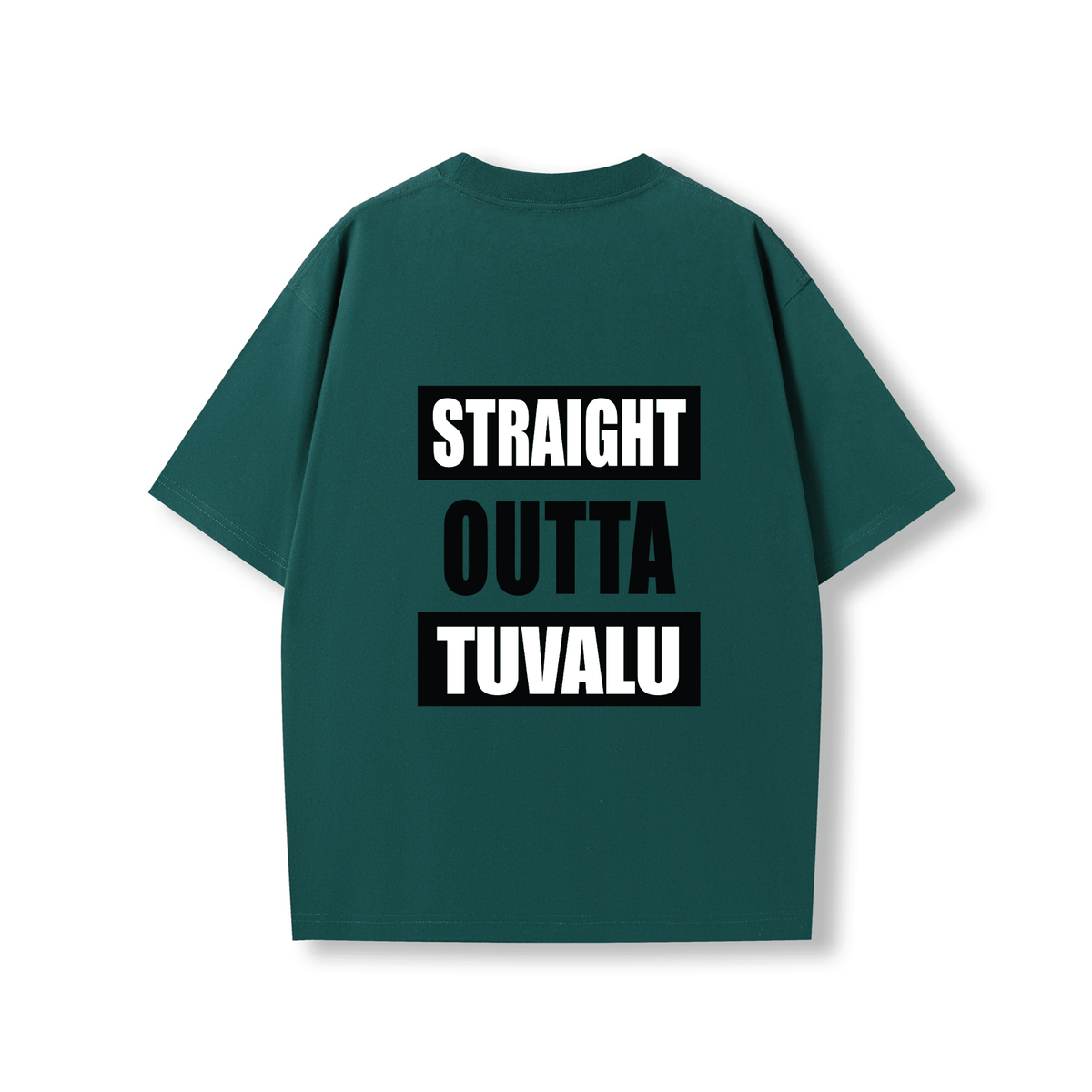 STRAIGHT OUTTA TUVALU | OVERSIZE UNISEX TEE - Stick N It