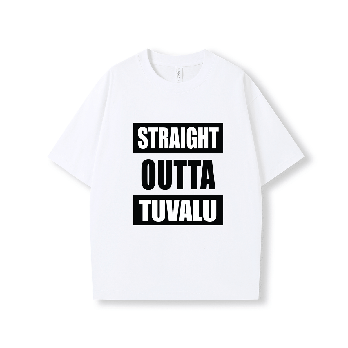 STRAIGHT OUTTA TUVALU | OVERSIZE UNISEX TEE - Stick N It