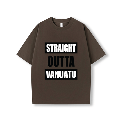 STRAIGHT OUTTA VANUATU | OVERSIZE UNISEX TEE - Stick N It