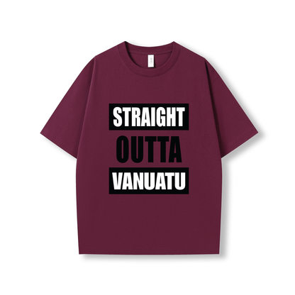 STRAIGHT OUTTA VANUATU | OVERSIZE UNISEX TEE - Stick N It