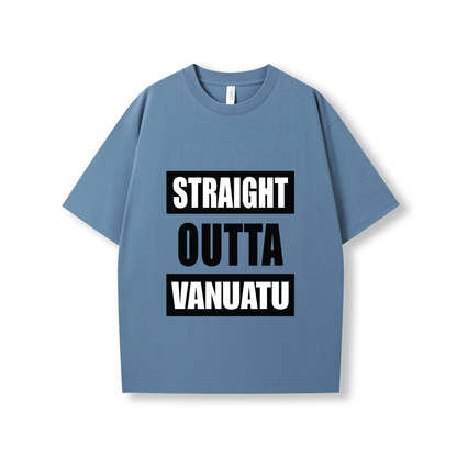 STRAIGHT OUTTA VANUATU | OVERSIZE UNISEX TEE - Stick N It