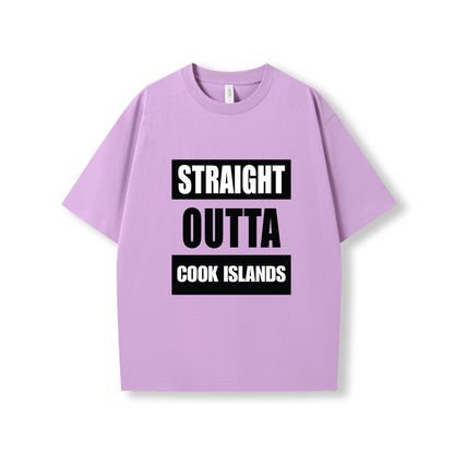 STRAIGHT OUTTA COOK ISLANDS | OVERSIZE UNISEX TEE - Stick N It