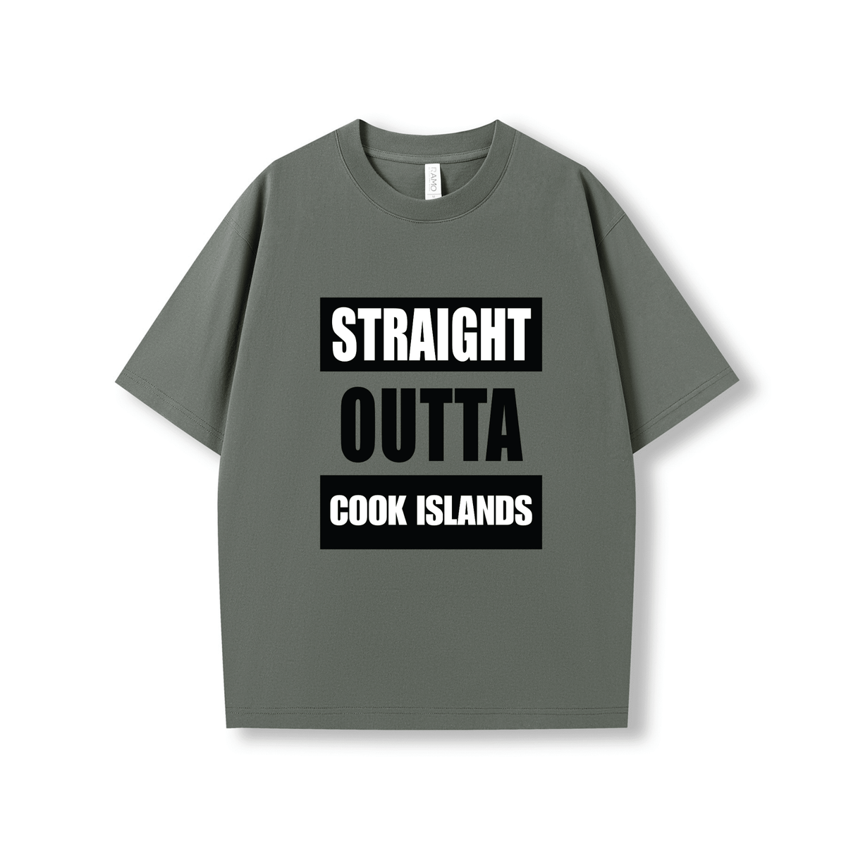 STRAIGHT OUTTA COOK ISLANDS | OVERSIZE UNISEX TEE - Stick N It