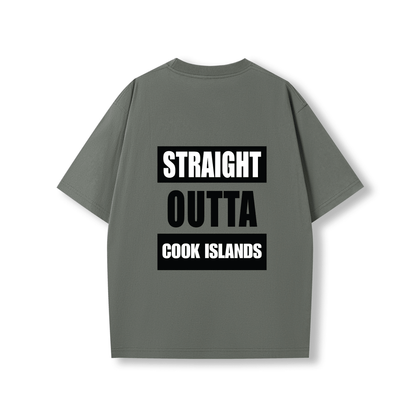 STRAIGHT OUTTA COOK ISLANDS | OVERSIZE UNISEX TEE - Stick N It