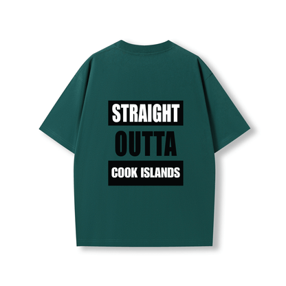 STRAIGHT OUTTA COOK ISLANDS | OVERSIZE UNISEX TEE - Stick N It