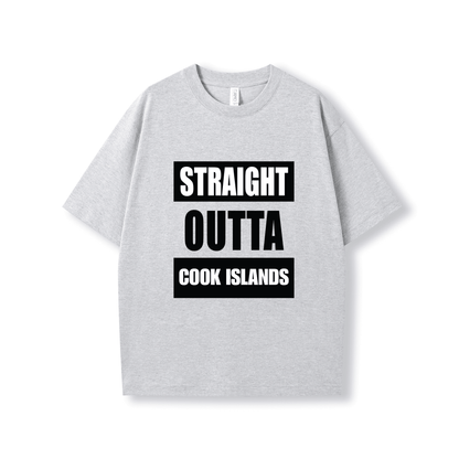STRAIGHT OUTTA COOK ISLANDS | OVERSIZE UNISEX TEE - Stick N It