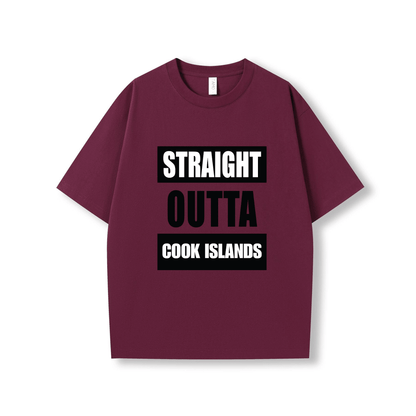 STRAIGHT OUTTA COOK ISLANDS | OVERSIZE UNISEX TEE - Stick N It