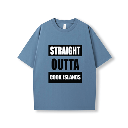 STRAIGHT OUTTA COOK ISLANDS | OVERSIZE UNISEX TEE - Stick N It
