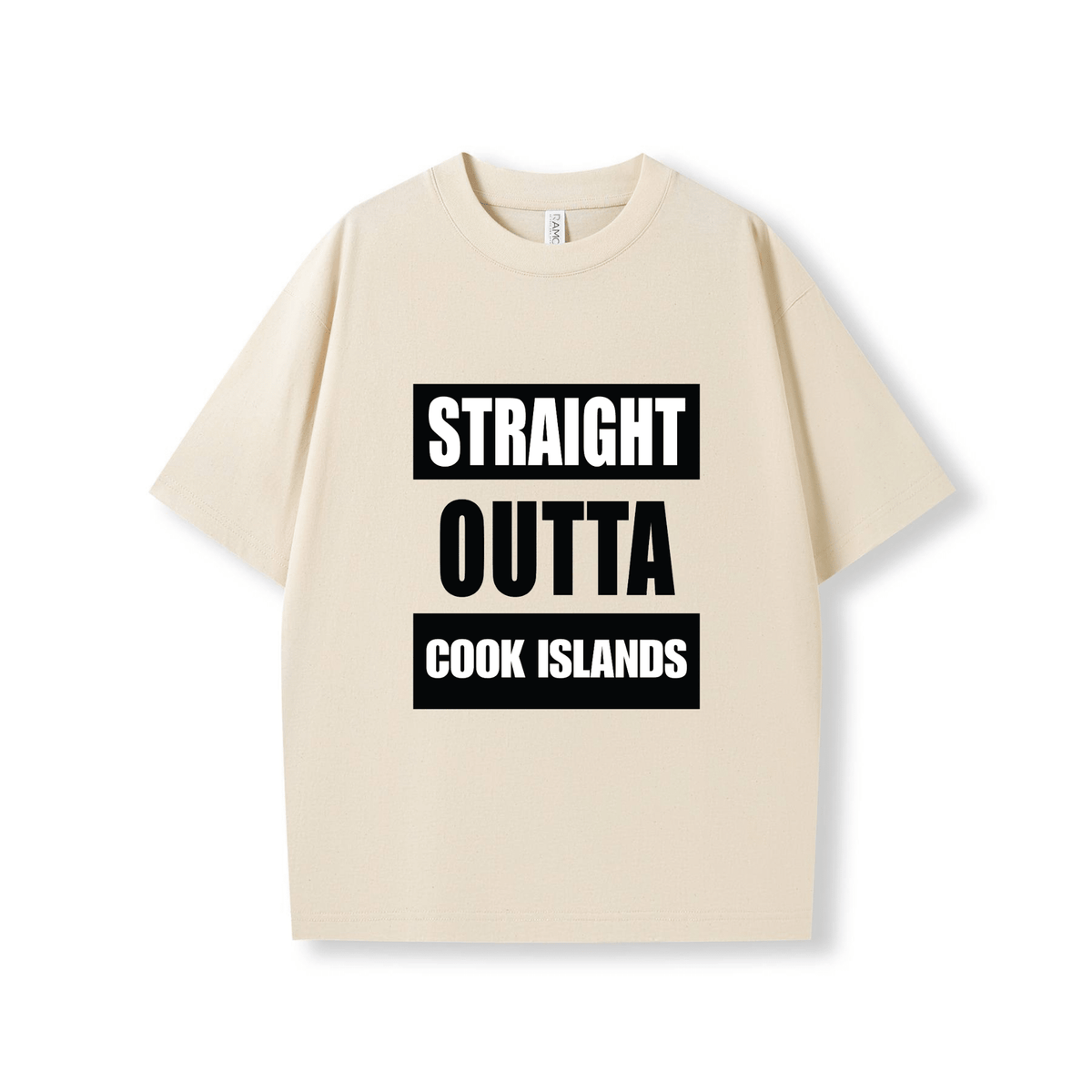 STRAIGHT OUTTA COOK ISLANDS | OVERSIZE UNISEX TEE - Stick N It