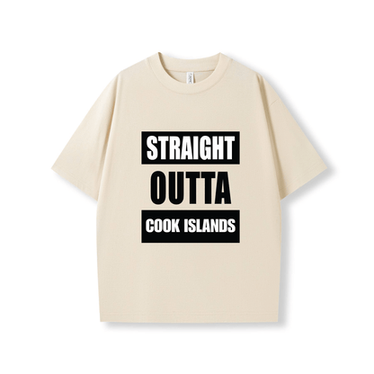 STRAIGHT OUTTA COOK ISLANDS | OVERSIZE UNISEX TEE - Stick N It