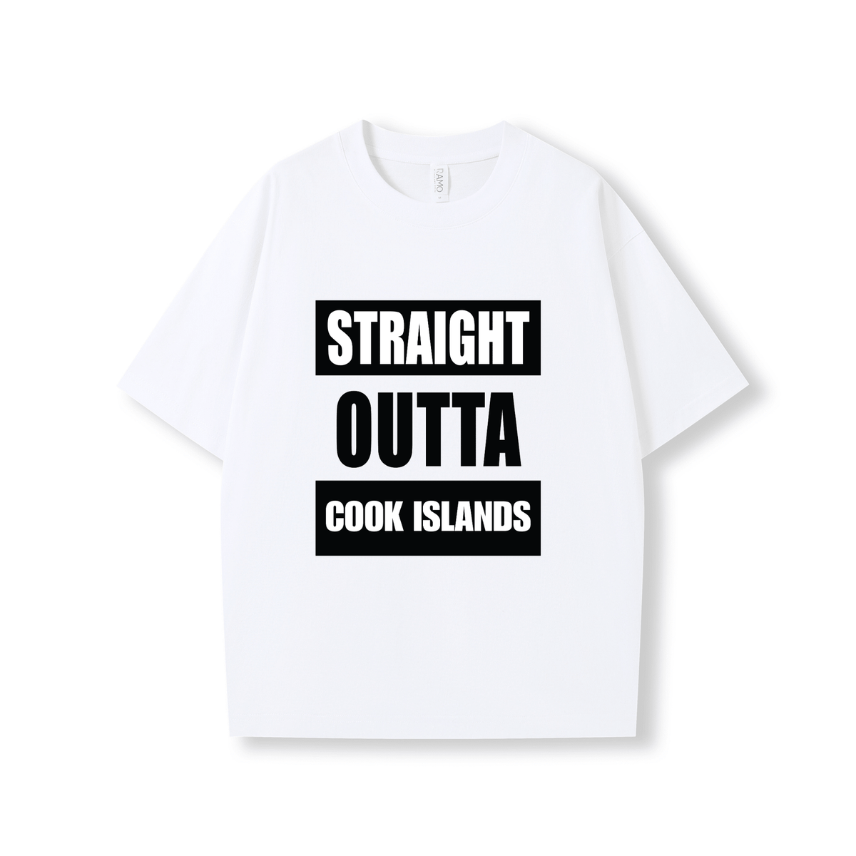 STRAIGHT OUTTA COOK ISLANDS | OVERSIZE UNISEX TEE - Stick N It