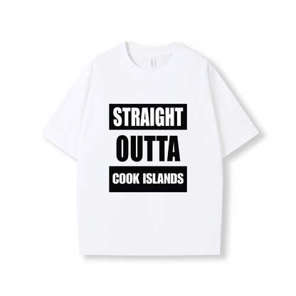 STRAIGHT OUTTA COOK ISLANDS | OVERSIZE UNISEX TEE - Stick N It