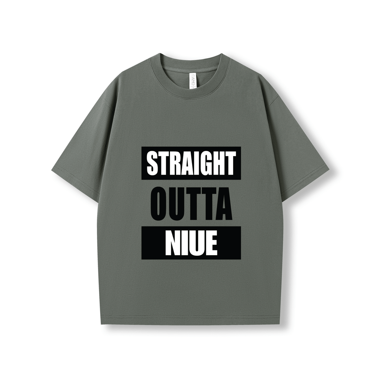 STRAIGHT OUTTA NIUE | OVERSIZE UNISEX TEE - Stick N It