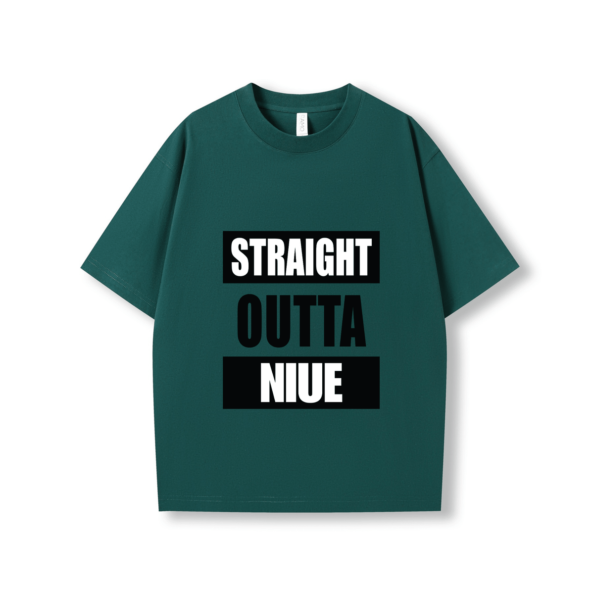 STRAIGHT OUTTA NIUE | OVERSIZE UNISEX TEE - Stick N It