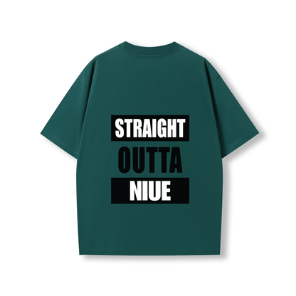 STRAIGHT OUTTA NIUE | OVERSIZE UNISEX TEE - Stick N It