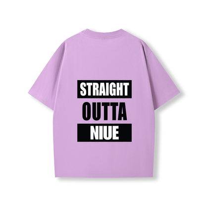 STRAIGHT OUTTA NIUE | OVERSIZE UNISEX TEE - Stick N It