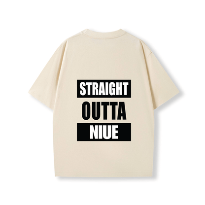 STRAIGHT OUTTA NIUE | OVERSIZE UNISEX TEE - Stick N It