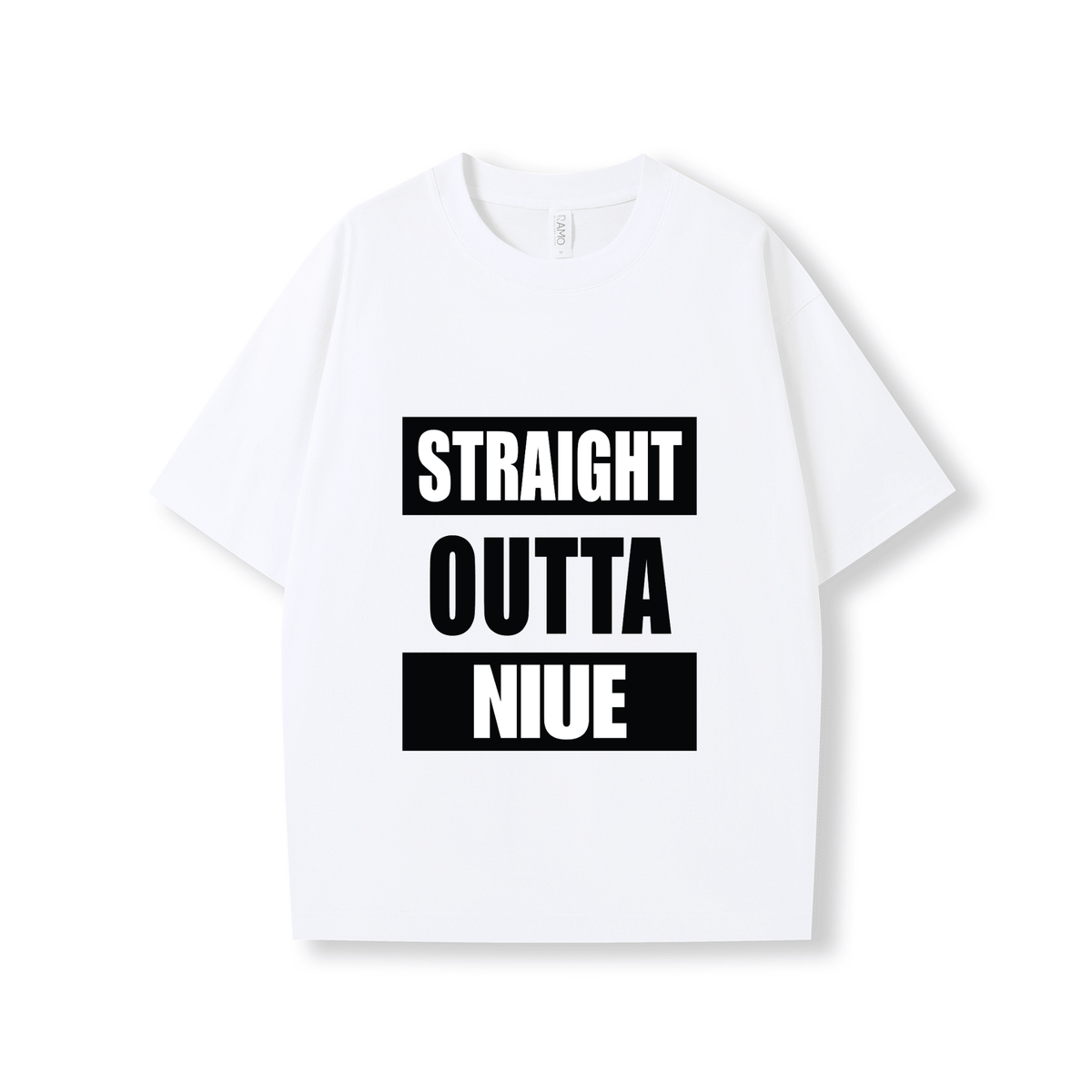 STRAIGHT OUTTA NIUE | OVERSIZE UNISEX TEE - Stick N It