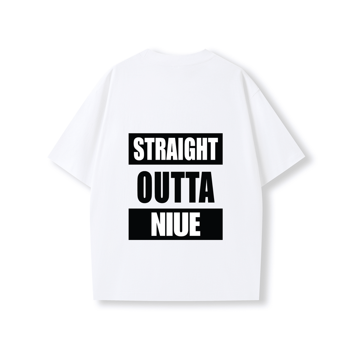 STRAIGHT OUTTA NIUE | OVERSIZE UNISEX TEE - Stick N It