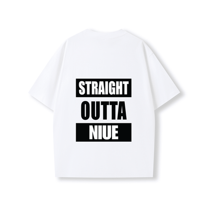 STRAIGHT OUTTA NIUE | OVERSIZE UNISEX TEE - Stick N It