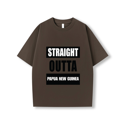 STRAIGHT OUTTA PAPUA NEW GUINEA | OVERSIZE UNISEX TEE - Stick N It